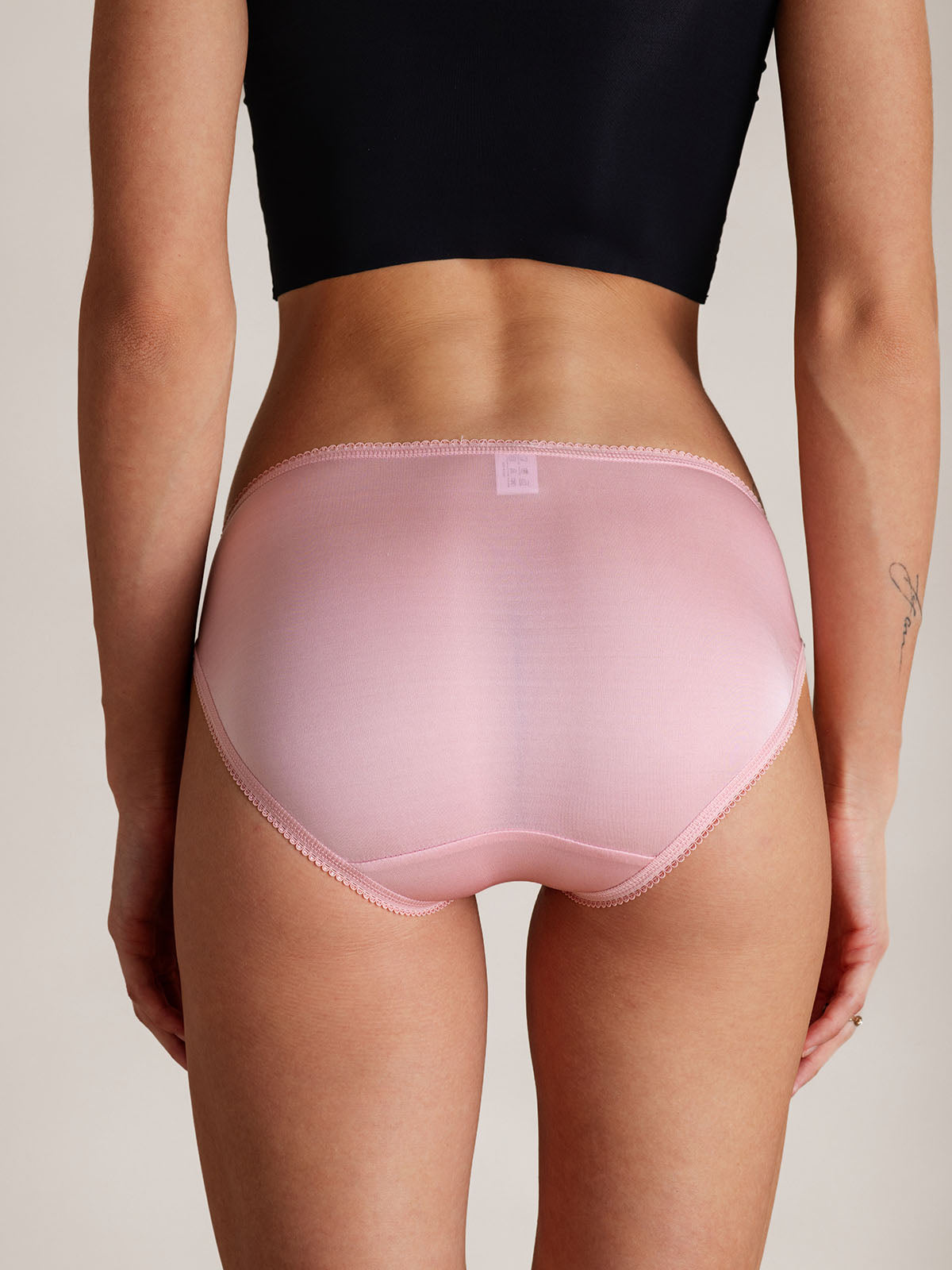 Pure Silk Panty with Bow Design